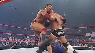 Goldberg vs Batista Raw Nov 10 2003 [upl. by Sihonn]