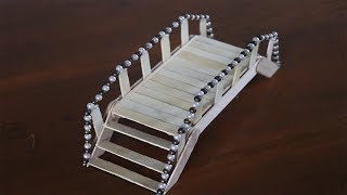 How to Make an Ice Cream Stick Bridge  Craft with Popsicle Stick  5 MINUTE CRAFTS VIDEOS [upl. by Liebman]