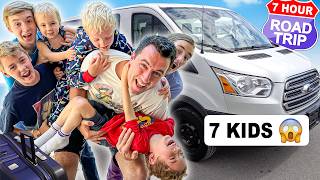 Surviving a ROAD TRIP with 7 Kids 🚗😱 Family Camp DAY 1 [upl. by Eibloc748]