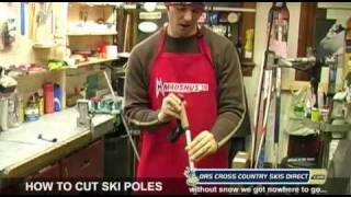 How to Cut Ski Poles Video by ORS Cross Country Skis Direct [upl. by Xylina]