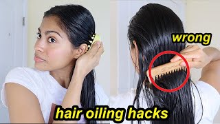 HAIR OILING MISTAKES THAT WILL RUIN YOUR HAIR  How to properly oil hair for hair growth [upl. by Aynodal866]