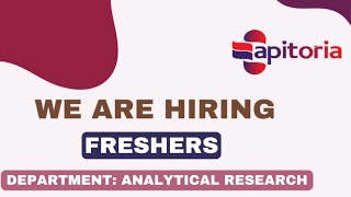 MSc chemistry freshers Jobs  20232024 Passed outs can apply freshersjobs job [upl. by Jankell891]