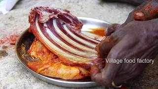 MUTTON  Soft cooking mutton recipe by daddy  Short Video 1  Village food factory [upl. by Enailil]