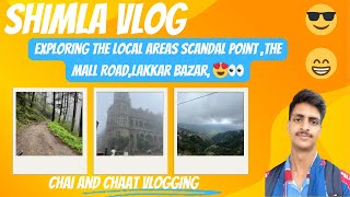 Shimla Vlog Exploring The Local Areas Scandal Point The Mall RoadLakkar Bazar 😍👀 [upl. by Anaiad853]