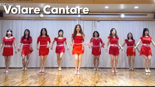 Volare Cantare Linedance Improver 볼라레 칸타레 라인댄스 [upl. by Ardnohsed]