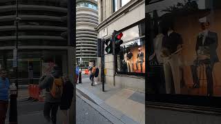 City Of London Fenchurch Street GEC Mellor Traffic Lights Pedestrian Crossing [upl. by Aihtyc]