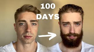 100 Days of Beard Growth  Time Lapse [upl. by Hilliard651]