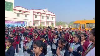 Morning Assembly 🌅from class 3rd to 6th in Vivek Bharti Senior Secondary School Ghamroj  school [upl. by Micro]