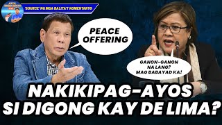 NAKIKIPAGAYOS SI DIGONG KAY DE LIMA [upl. by Elleinad]