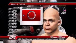 UFC Undisputed 3 Character Creation Boom Boom [upl. by Geraldina]