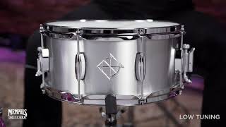 Dixon 14x65 Artisan Seamless Aluminum Snare Drum SAN654SA  Played by Gregg Bissonette [upl. by Georas]