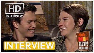 The Fault In Our Stars  Shailene Woodley amp Ansel Elgort Exclusive Interview BEST KISS [upl. by Hcab84]