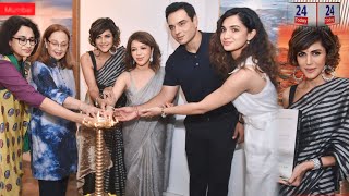 Pheroza Godrej Mandira Bedi launch Madhuri Bhaduris art exhibition Iridessa launch book [upl. by Sharon]