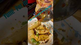 Garlicky chili sauce for dumplings cooking cookingvideo garlic food dumplings easyrecipe yum [upl. by Jollenta707]