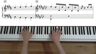 Edith Piaf  Laccordéoniste  Niveau Débutant  Piano avec partition [upl. by Epifano]