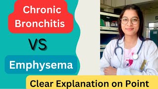 Chronic Bronchitis VS Emphysema  COPD in Hindi  5 Main Differentiating Points  Dr Prachi Mahajan [upl. by Laspisa]