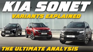 2024 Sonet Facelift Petrol Variants Explained  HTE HTK HTK HTX HTX GTX X Line  May [upl. by Lehsreh]