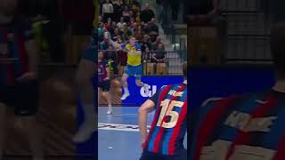 Emil Nielsen used his spell for victory 🔮🪄 handball ehfcl [upl. by Xuaegram]