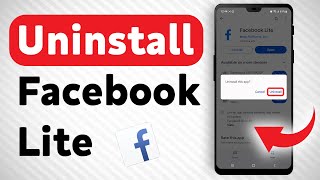 How To Uninstall Facebook Lite From Your Android Device  Full Guide [upl. by Htessil]