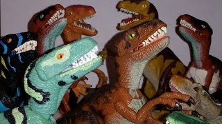 Jurassic Park Raptor Variations from JP Lost World and JP3 Toy Lines Collection [upl. by Omura]