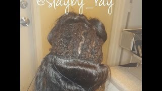 Sewin over dreads Prepare Dreads for Sewin Dread Braid Pattern for Sewin [upl. by Rehpotsirhc]