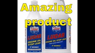 How to stop oil leak in an old car Lucas engine oil stop leak [upl. by Arnst]