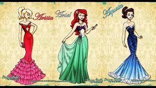 Ariel amp Sisters in Designer Dresses [upl. by Leipzig]