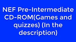 New English File PreIntermediate CDROM Games and Quizzes [upl. by Snilloc]