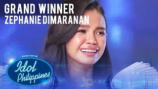 Zephanie Dimaranan wins Idol Philippines 2019 The Final Showdown  Idol Philippines 2019 [upl. by Ahsart157]