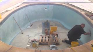 POOL PLASTER UK  PACELITE  BY DIAMOND POOL FINISHERS [upl. by Baniez]