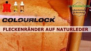 Fleckenränder auf Leder Anleitung  COLOURLOCK [upl. by Javler]