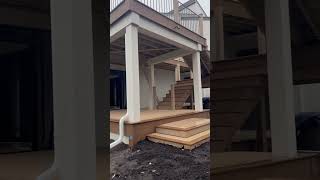 Building a huge Trex deck Almost done [upl. by Calabresi955]