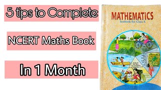 5 Tips to complete NCERT Maths book  How I have completed maths syllabus in 30 Days✨Sanghita Roy✨ [upl. by Doerrer]