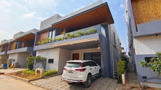 4 BHK DUPLEX VILLA FOR SALE GATED COMMUNITY HYDERABAD ELIP PROPERTY villa 4bhk drone hmda sale [upl. by Llerud]