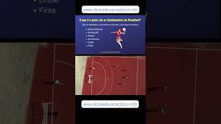 Quais são os Fundamentos do Handebol handebol [upl. by Ariaj]