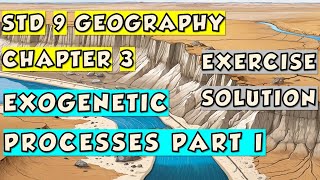 L3 Exogenetic Processes Part I  9th Geography  Maharashtra Board [upl. by Ocsirf]