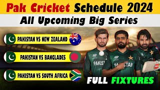 Pakistan All Next series schedule  Pakistan cricket schedule 2024 [upl. by Sheets371]