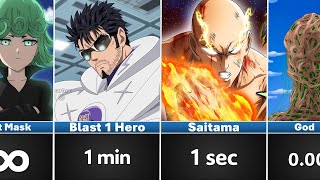 How Fast OPM Characters Destroy Moon [upl. by Pournaras]