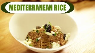 Mediterranean Brown Rice  Healthy Rice Recipe  Instant Rice At Home  Brown Rice Recipe [upl. by Petersen]