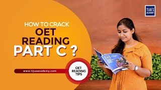 ✅ OET Reading Tips  How to Crack OET Reading PartC [upl. by Llewoh322]