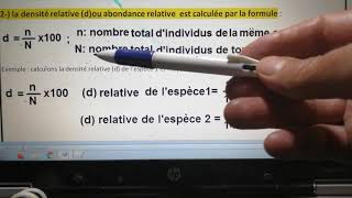 SVT TCsci  Activité 3 Calcul de la densité D dominante et relative d des animaux [upl. by Burbank462]