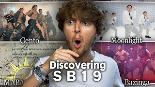 DISCOVERING SB19 Gento MAPA Moonlight Bazinga  Music Video Reaction [upl. by Einafit]