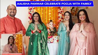 Ganesh Chaturthi 2024 Aalisha Panwar Performs Puja with Family What If She Enters Bigg Boss 18 wit [upl. by Rosemarie]