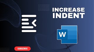 How to Increase Indentation in Microsoft Word Document [upl. by Pennebaker]