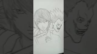 DIA 8 L DEATH NOTE  UM DESENHO POR DIA deathnote l L desenho anime gilmarmarcel [upl. by Llessur373]