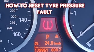 how to reset tyre pressure on BMW e60 e61 [upl. by Ecirehs528]