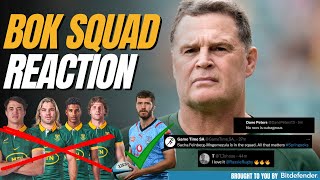 SPRINGBOK SQUAD FOR RUGBY CHAMPIONSHIP REACTION SHOW  Rugby News Live [upl. by Aihsetel737]