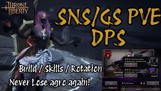 TnL  SNS GS DPS BUILD amp SKILL  Showcase [upl. by Ennoryt]