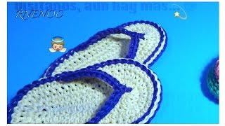 SANDALIAS TEJIDAS PARA BEBE GANCHILLO CROCHET EASY BABY SANDALS DIY [upl. by Emsoc]