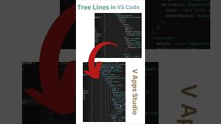 Tree lines in VS Code vscode vscodetreeline tree lines vas vappsstudio programming [upl. by Fiertz]